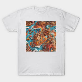 Street Art Dreamscape V1 T-Shirt